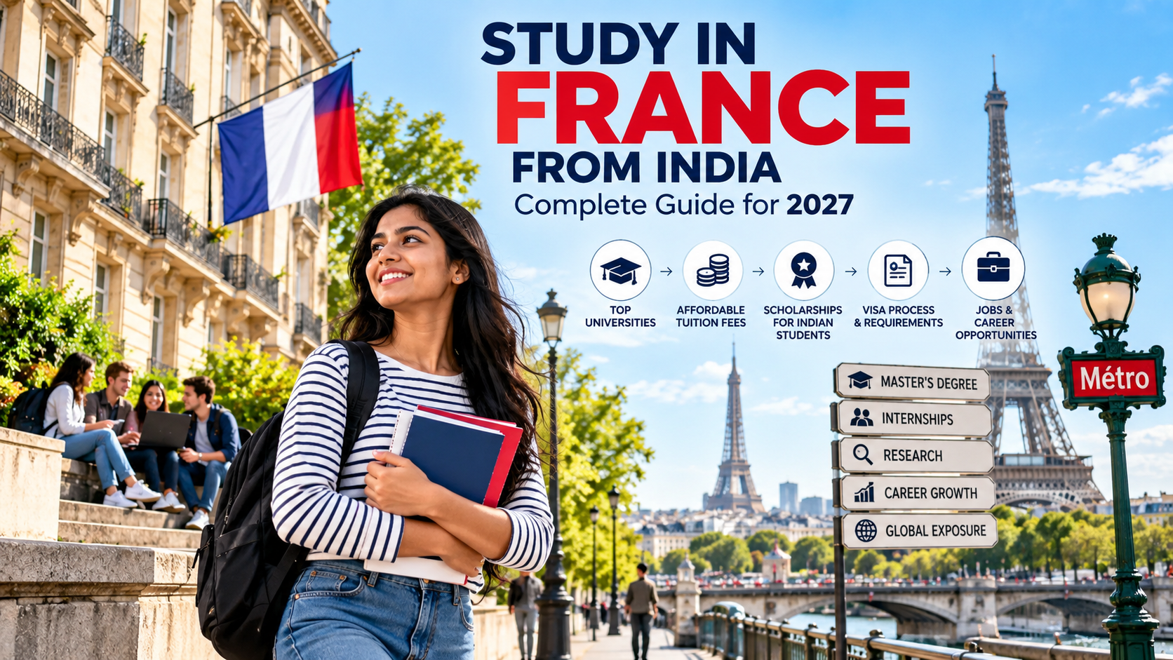 Study in France from India: Complete Guide for 2027 for Indian students